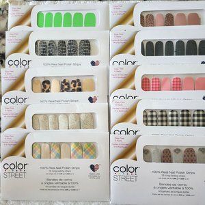 10 sets Color Street Nail Strips